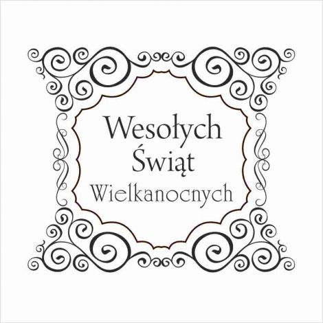 Stempel gumowy Crafty Moly Wesołych Świąt Ramka duża